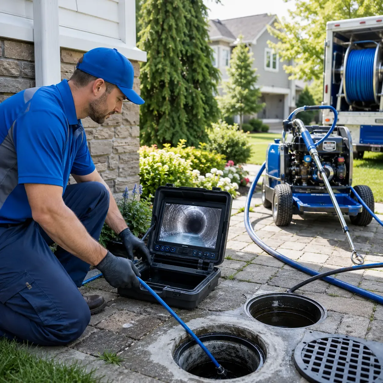 Outdoor drain cleaning professionals serving North Haven, ME