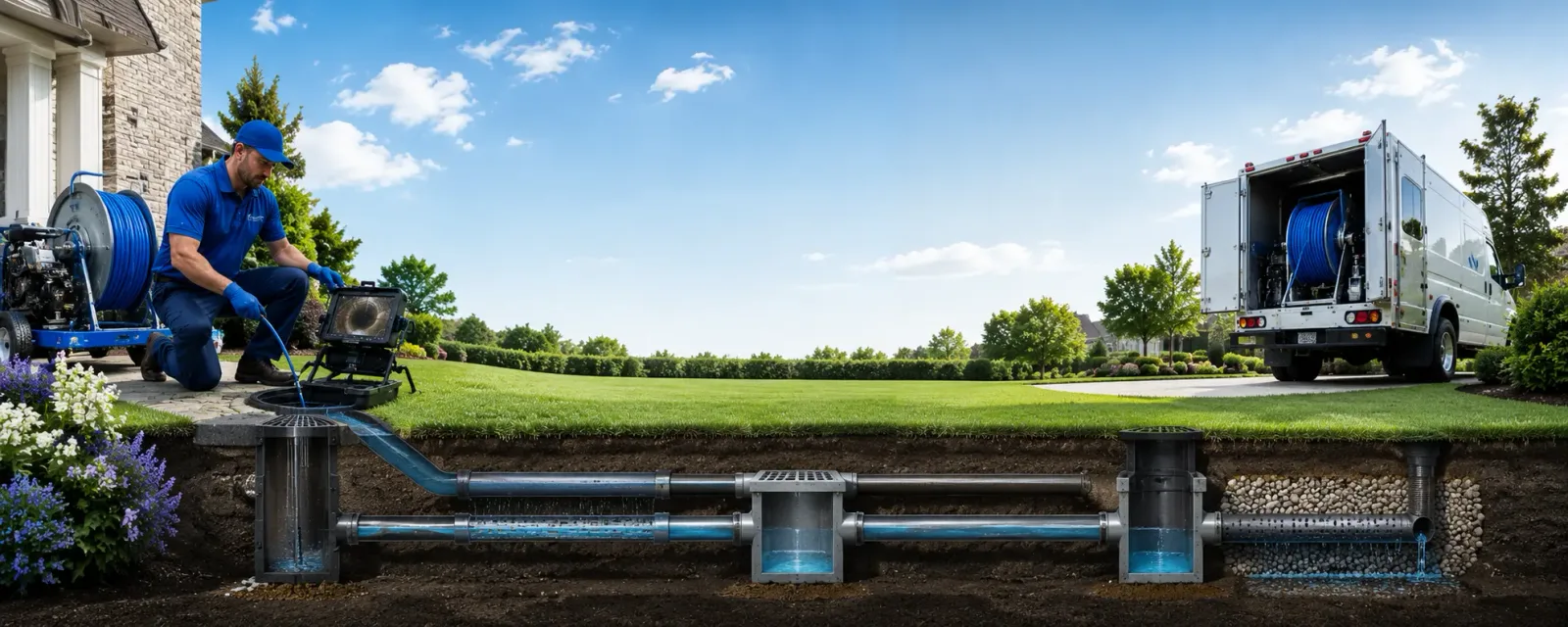 Outdoor drain cleaning information for North Haven, ME